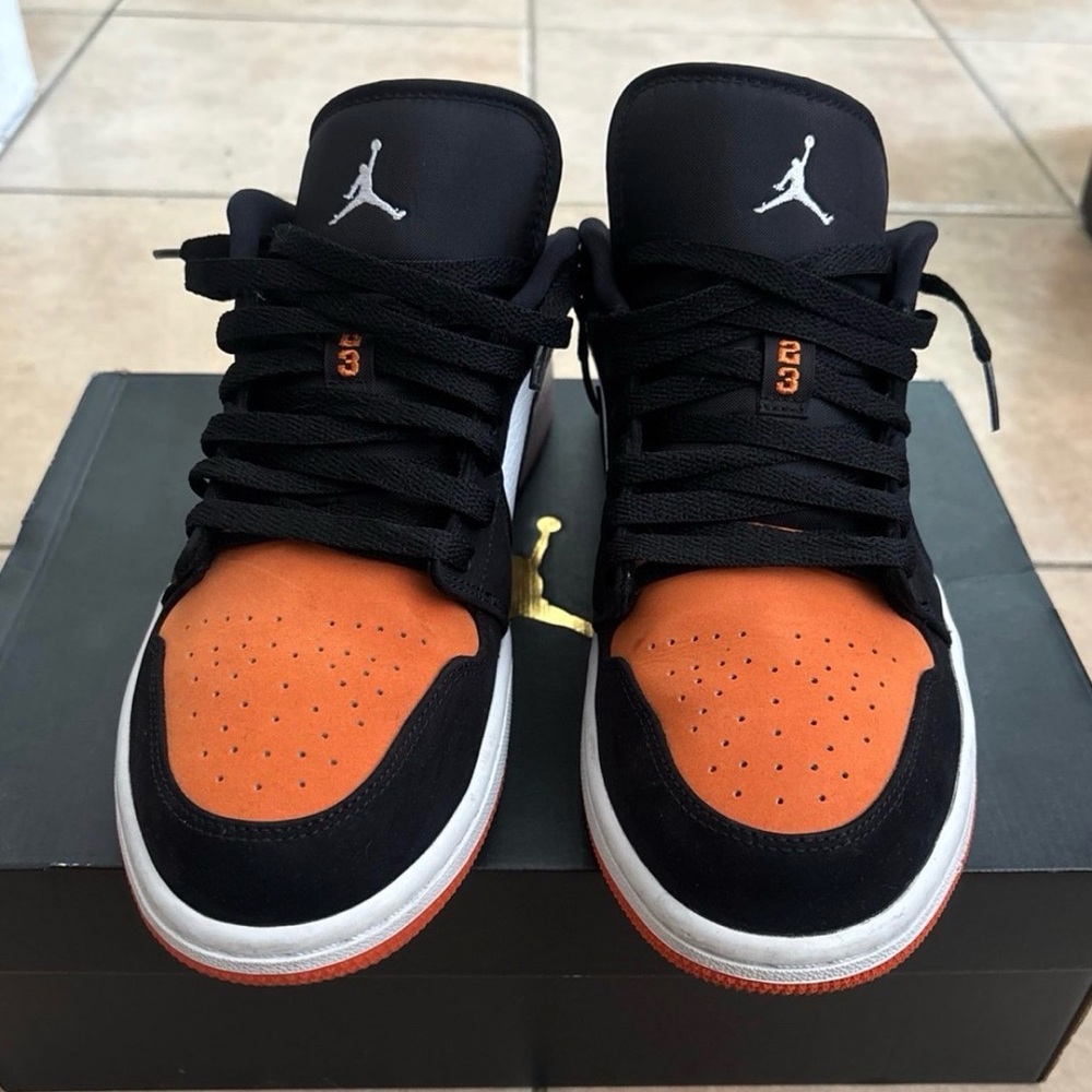 Nike Air Jordan 1 Low Starfish Black Toe(Size 10.5 Men) - Picture 3 of 9